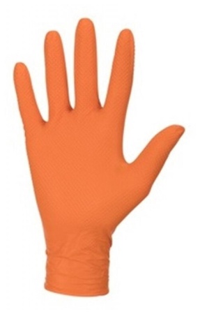 Перчатки нитриловые оранжевые NATRIX размер XL