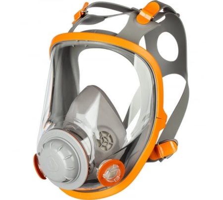 Полнолицевая маска Jeta Safety промышленная, р-р М, в комплекте с пленкой и фильтрами